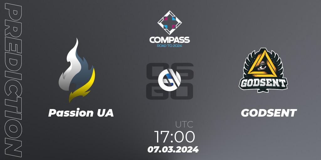 Passion UA contre GODSENT : prédiction de match. 07.03.24. CS2 (CS:GO), YaLLa Compass Spring 2024 Contenders