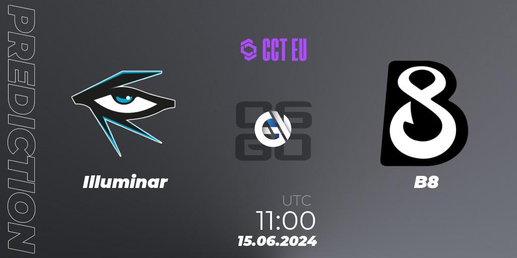 Illuminar contre B8 : prédiction de match. 15.06.2024 at 11:00. Counter-Strike (CS2), CCT Season 2 Europe Series 5
