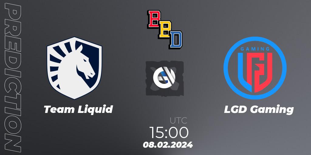 Team Liquid contre LGD Gaming : prédiction de match. 08.02.24. Dota 2, BetBoom Dacha Dubai 2024