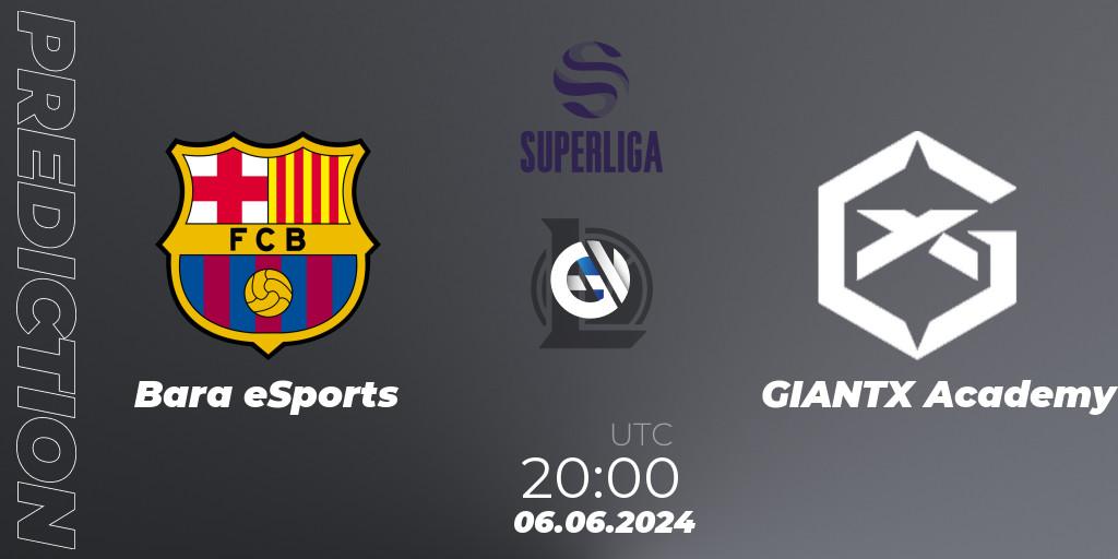 Barça eSports contre GIANTX Academy : prédiction de match. 06.06.2024 at 20:00. LoL, LVP Superliga Summer 2024