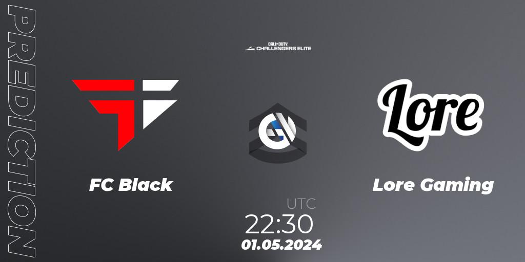 FC Black contre Lore Gaming : prédiction de match. 01.05.2024 at 22:30. Call of Duty, Call of Duty Challengers 2024 - Elite 2: NA