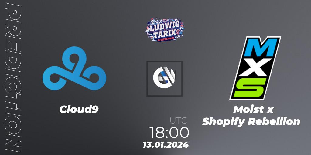 Cloud9 contre Moist x Shopify Rebellion : prédiction de match. 13.01.24. VALORANT, Ludwig x Tarik Invitational 2