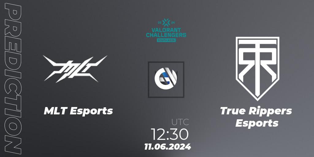 MLT Esports contre True Rippers Esports : prédiction de match. 11.06.2024 at 12:30. VALORANT, VALORANT Challengers 2024: South Asia - Split 2