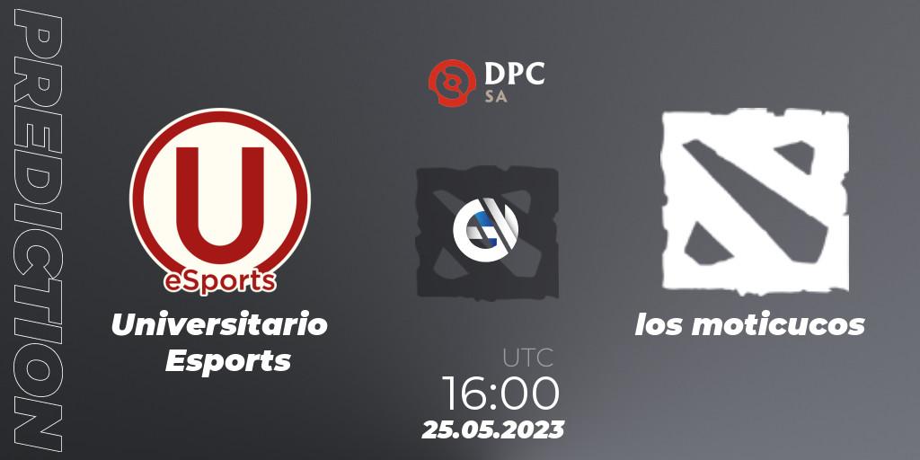 Universitario Esports contre los moticucos : prédiction de match. 25.05.23. Dota 2, DPC 2023 Tour 3: SA Closed Qualifier