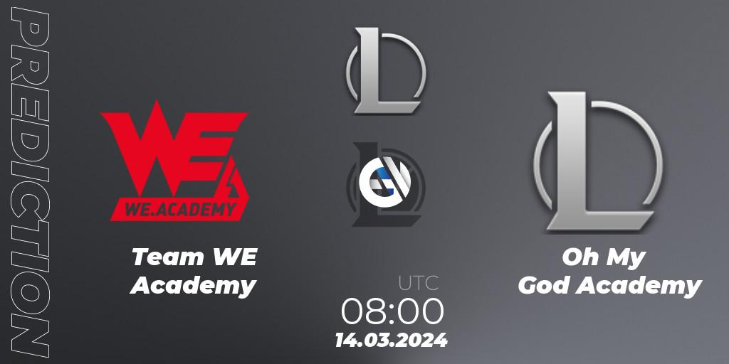 Team WE Academy contre Oh My God Academy : prédiction de match. 14.03.24. LoL, LDL 2024 - Stage 1