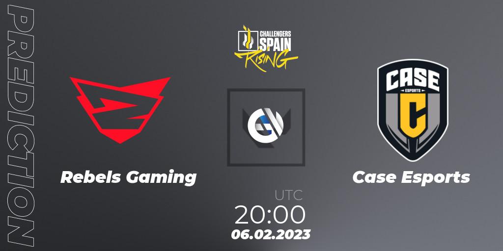 Rebels Gaming contre Case Esports : prédiction de match. 06.02.23. VALORANT, VALORANT Challengers 2023 Spain: Rising Split 1