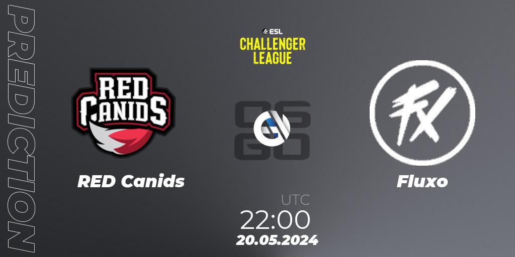 RED Canids contre Fluxo : prédiction de match. 20.05.2024 at 22:00. Counter-Strike (CS2), ESL Challenger League Season 47: South America