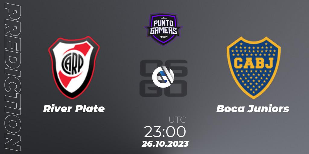 River Plate contre Boca Juniors : prédiction de match. 26.10.2023 at 23:00. Counter-Strike (CS2), Punto Gamers Cup 2023