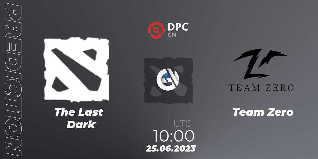 The Last Dark contre Team Zero : prédiction de match. 25.06.23. Dota 2, DPC 2023 Tour 3: CN Division II (Lower)