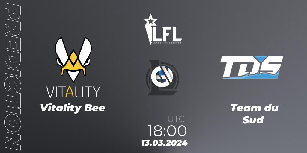 Vitality Bee contre Team du Sud : prédiction de match. 13.03.24. LoL, LFL Spring 2024