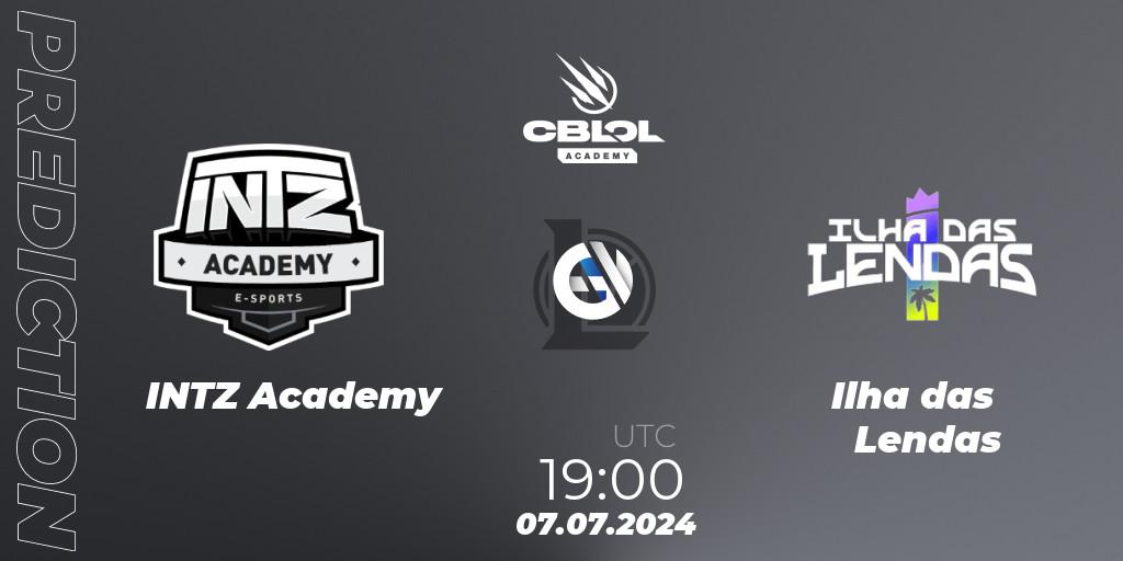 INTZ Academy contre Ilha das Lendas : prédiction de match. 08.07.2024 at 19:00. LoL, CBLOL Academy 2024