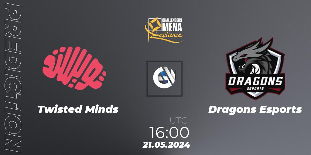 Twisted Minds contre Dragons Esports : prédiction de match. 21.05.2024 at 16:00. VALORANT, VALORANT Challengers 2024 MENA: Resilience Split 2 - GCC and Iraq