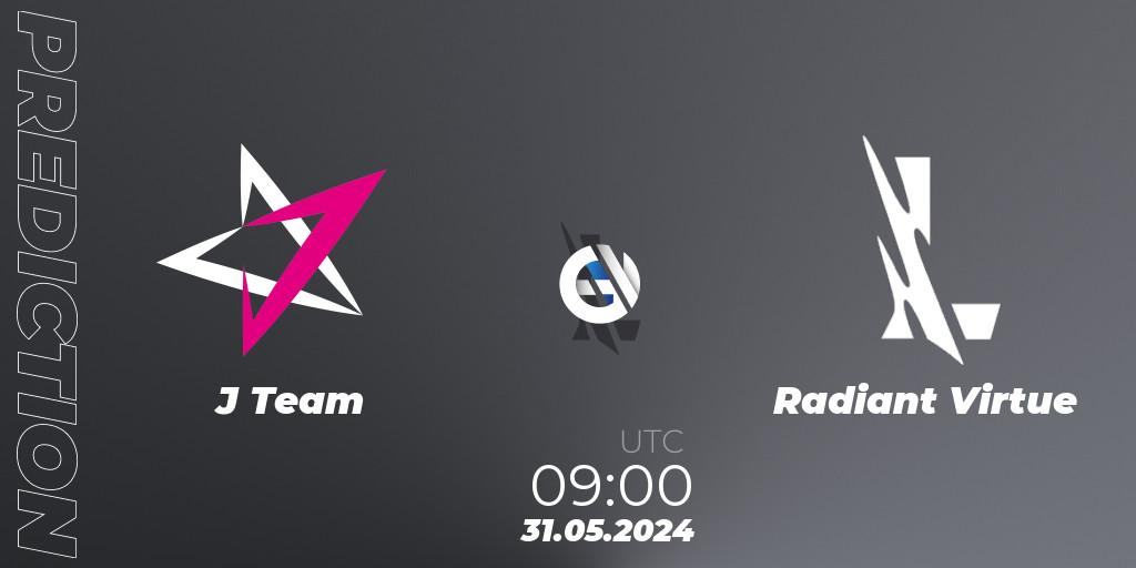J Team contre Radiant Virtue : prédiction de match. 31.05.2024 at 09:00. Wild Rift, Wild Rift Super League Summer 2024 - 5v5 Tournament Group Stage