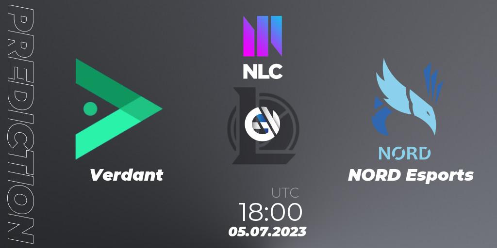 Verdant contre NORD Esports : prédiction de match. 05.07.2023 at 18:00. LoL, NLC Summer 2023 - Group Stage