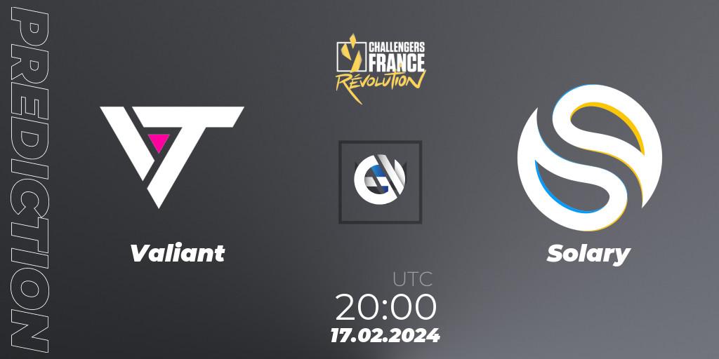 Valiant contre Solary : prédiction de match. 17.02.24. VALORANT, VALORANT Challengers 2024 France: Revolution Split 1