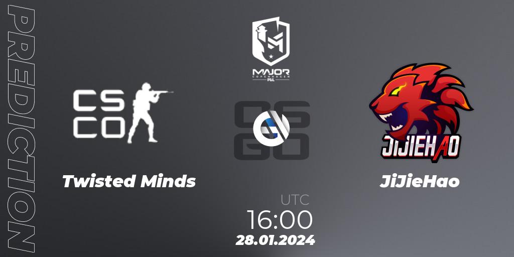 Twisted Minds contre JiJieHao : prédiction de match. 28.01.24. CS2 (CS:GO), PGL CS2 Major Copenhagen 2024 Middle East RMR Closed Qualifier
