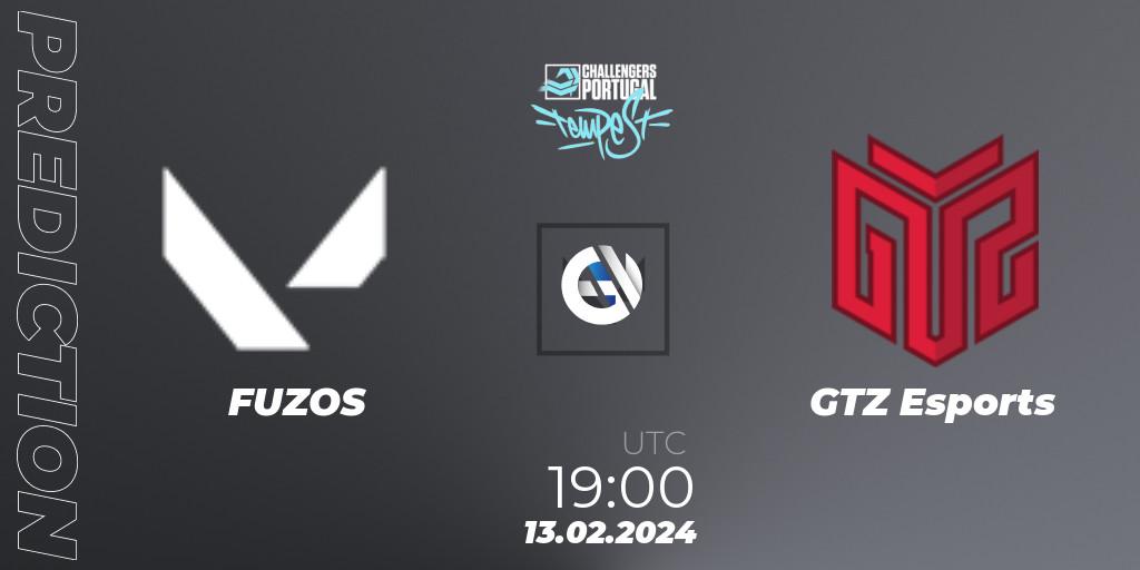 FUZOS contre GTZ Esports : prédiction de match. 13.02.24. VALORANT, VALORANT Challengers 2024 Portugal: Tempest Split 1