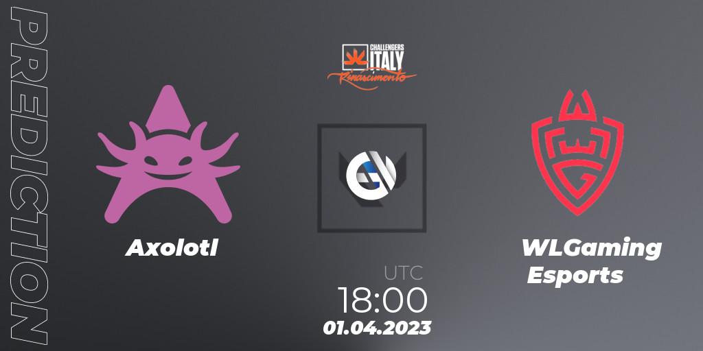 Axolotl contre WLGaming Esports : prédiction de match. 01.04.23. VALORANT, VALORANT Challengers 2023 Italy: Rinascimento Split 2