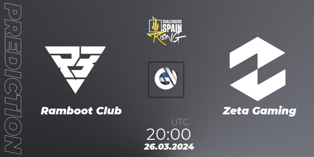 Ramboot Club contre Zeta Gaming : prédiction de match. 26.03.24. VALORANT, VALORANT Challengers 2024 Spain: Rising Split 1