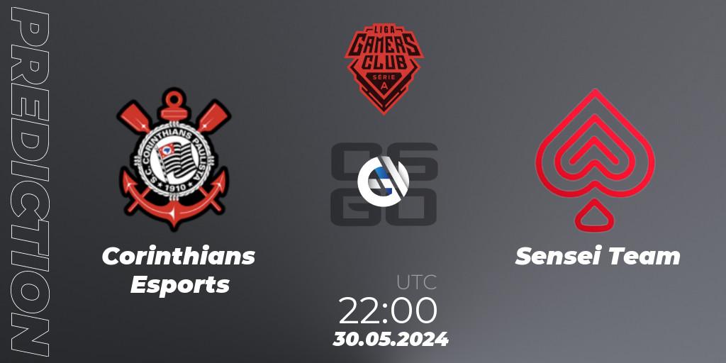 Corinthians Esports contre Sensei Team : prédiction de match. 30.05.2024 at 22:30. Counter-Strike (CS2), Gamers Club Liga Série A: May 2024