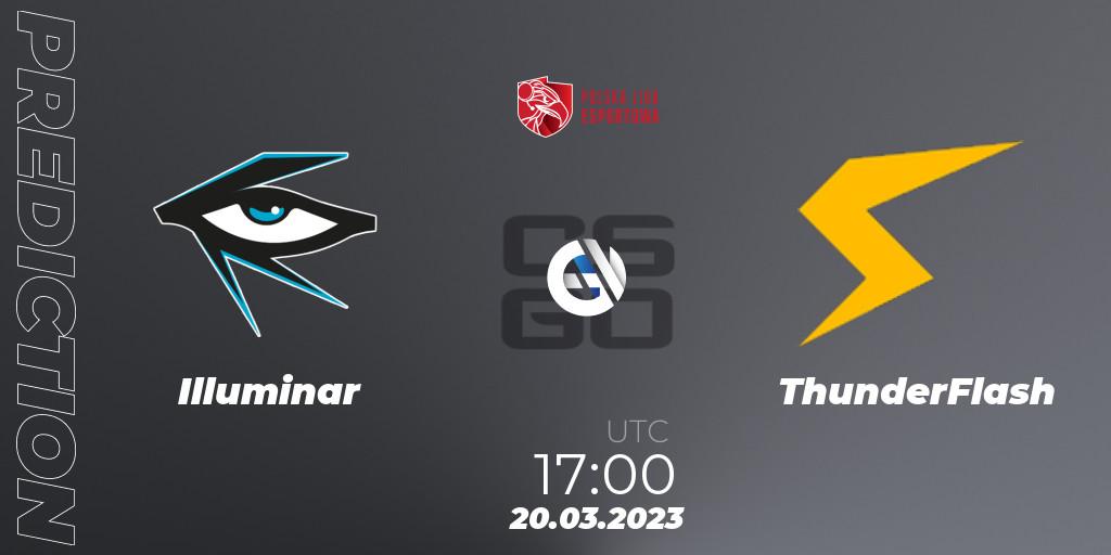 Illuminar contre ThunderFlash : prédiction de match. 20.03.23. CS2 (CS:GO), Polska Liga Esportowa 2023: Split #1