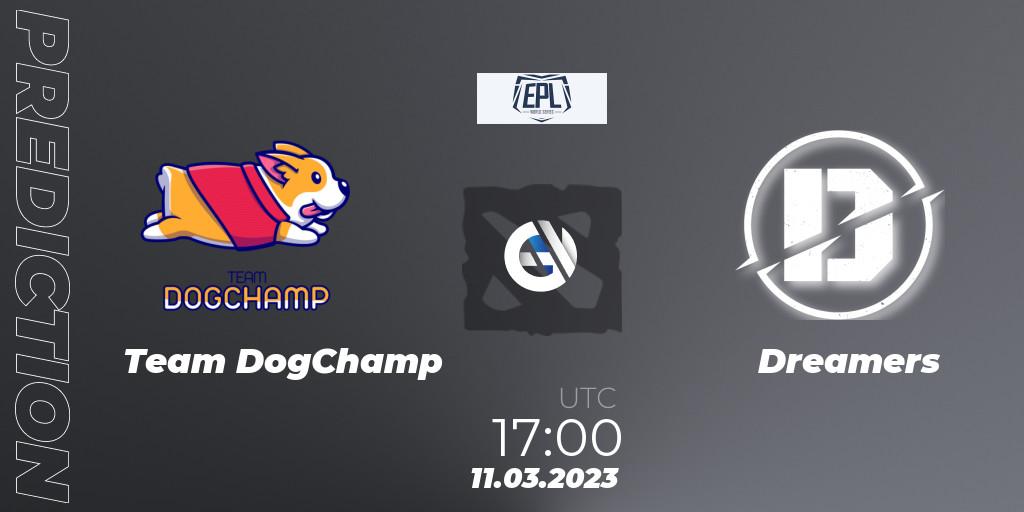 Team DogChamp contre Dreamers : prédiction de match. 11.03.2023 at 17:04. Dota 2, European Pro League World Series America Season 4