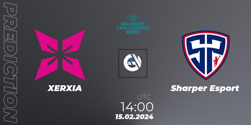 XERXIA contre Sharper Esport : prédiction de match. 15.02.24. VALORANT, VALORANT Challengers Thailand 2024: Split 1