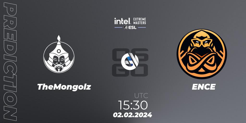 TheMongolz contre ENCE : prédiction de match. 02.02.2024 at 15:30. Counter-Strike (CS2), IEM Katowice 2024 Play-in