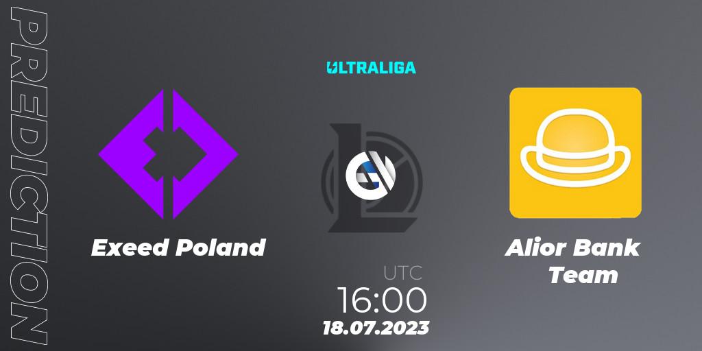 Exeed Poland contre Alior Bank Team : prédiction de match. 18.07.2023 at 16:00. LoL, Ultraliga Season 10 2023 Regular Season