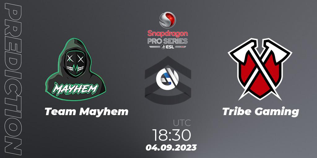 Team Mayhem contre Tribe Gaming : prédiction de match. 04.09.2023 at 18:30. Call of Duty, Snapdragon Pro Series Season 3 North America