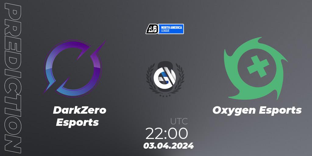 DarkZero Esports contre Oxygen Esports : prédiction de match. 03.04.2024 at 22:00. Rainbow Six, North America League 2024 - Stage 1