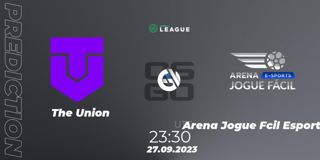 The Union contre Arena Jogue Fácil Esports : prédiction de match. 29.09.2023 at 17:00. Counter-Strike (CS2), ESEA Season 46: Open Division - South America