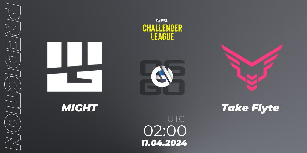 MIGHT contre Take Flyte : prédiction de match. 11.04.24. CS2 (CS:GO), ESL Challenger League Season 47: North America