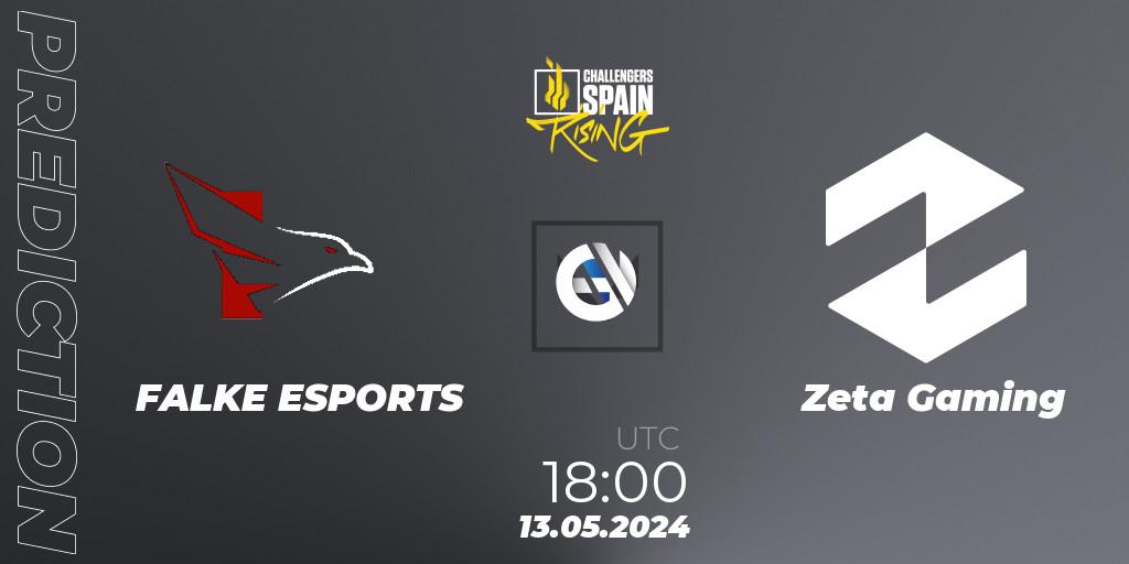 FALKE ESPORTS contre Zeta Gaming : prédiction de match. 13.05.2024 at 18:00. VALORANT, VALORANT Challengers 2024 Spain: Rising Split 2