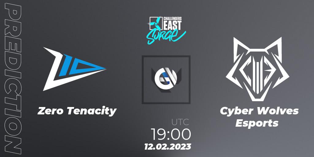 Zero Tenacity contre Cyber Wolves Esports : prédiction de match. 12.02.23. VALORANT, VALORANT Challengers 2023 East: Surge Split 1