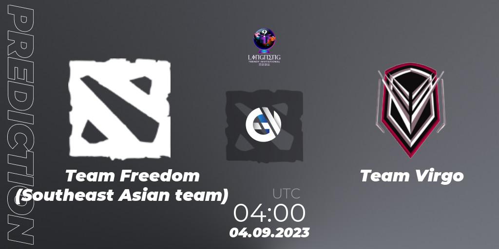 Team Freedom (Southeast Asian team) contre Team Virgo : prédiction de match. 04.09.23. Dota 2, LingNeng Trendy Invitational