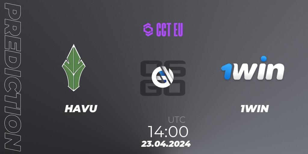 HAVU contre 1WIN : prédiction de match. 23.04.24. CS2 (CS:GO), CCT Season 2 Europe Series 1