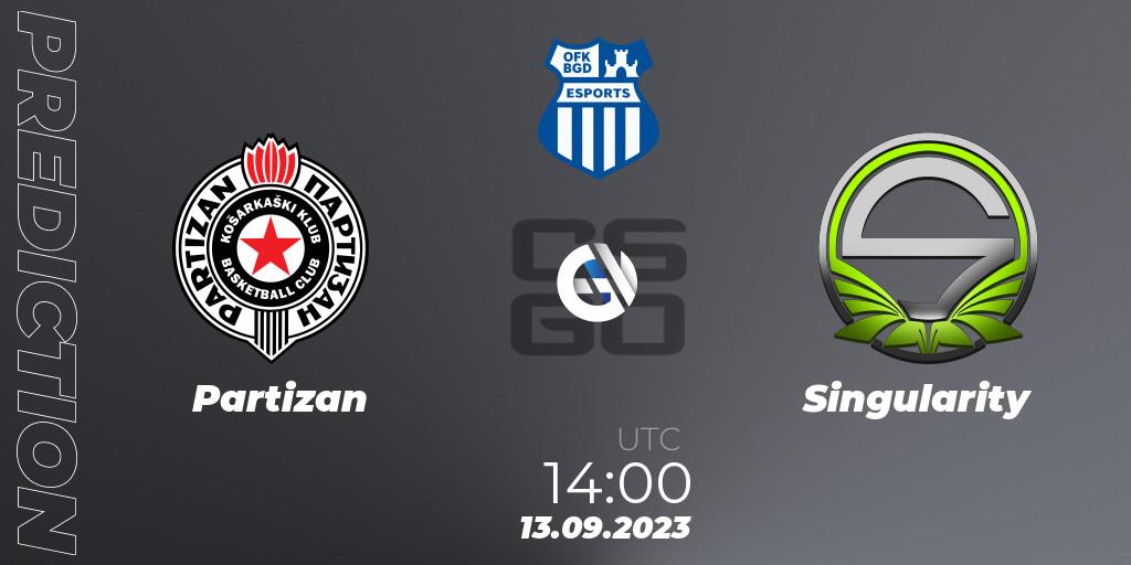 Partizan contre Singularity : prédiction de match. 13.09.23. CS2 (CS:GO), OFK BGD Esports Series #1