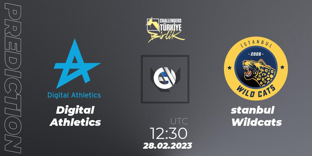 Digital Athletics contre İstanbul Wildcats : prédiction de match. 28.02.2023 at 12:30. VALORANT, VALORANT Challengers 2023 Turkey: Birlik Split 1