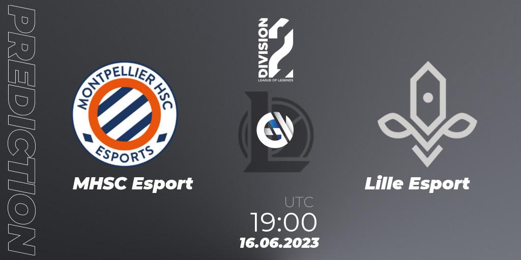 MHSC Esport contre Lille Esport : prédiction de match. 16.06.2023 at 19:00. LoL, LFL Division 2 Summer 2023 - Group Stage