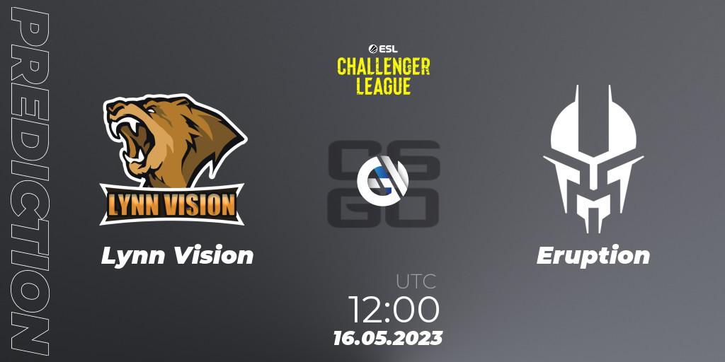 Lynn Vision contre Eruption : prédiction de match. 16.05.23. CS2 (CS:GO), ESL Challenger League Season 45: Asia-Pacific