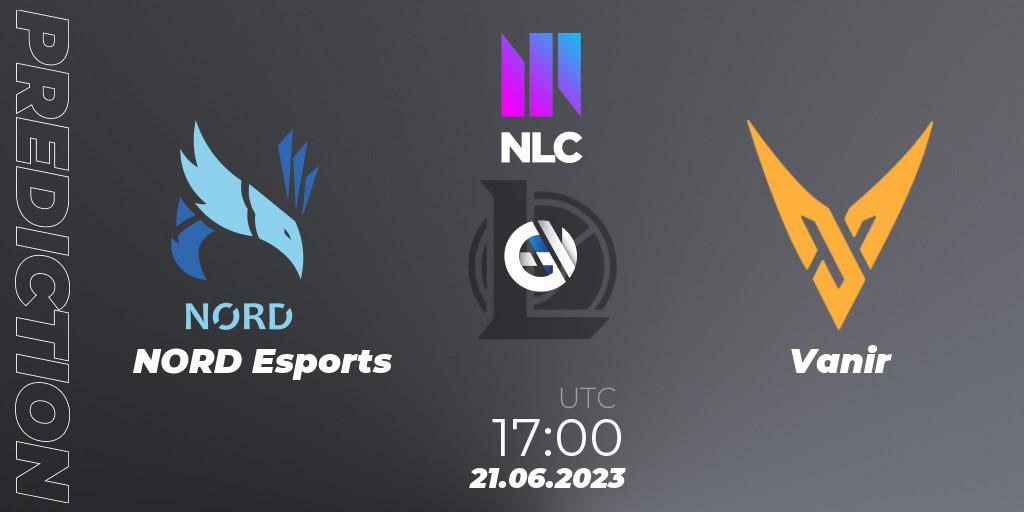 NORD Esports contre Vanir : prédiction de match. 21.06.2023 at 17:00. LoL, NLC Summer 2023 - Group Stage