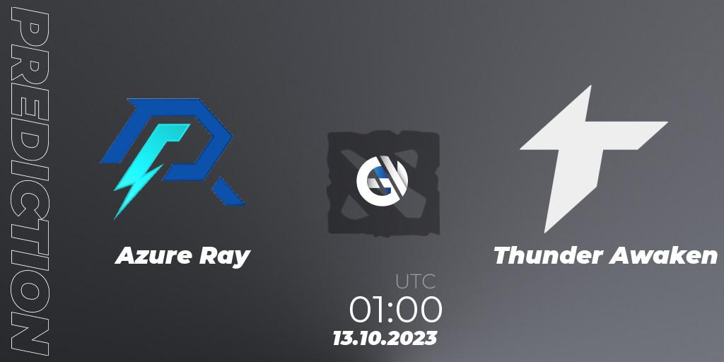 Azure Ray contre Thunder Awaken : prédiction de match. 13.10.23. Dota 2, The International 2023 - Group Stage
