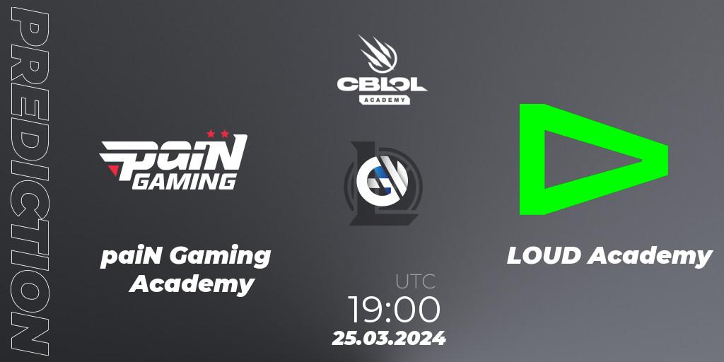 paiN Gaming Academy contre LOUD Academy : prédiction de match. 25.03.24. LoL, CBLOL Academy Split 1 2024