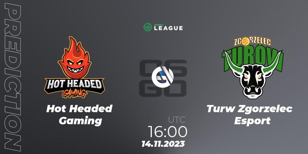 Hot Headed Gaming contre Turów Zgorzelec Esport : prédiction de match. 14.11.2023 at 16:00. Counter-Strike (CS2), ESEA Season 47: Advanced Division - Europe