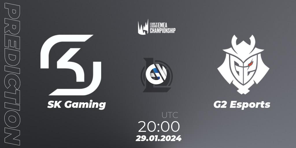 SK Gaming contre G2 Esports : prédiction de match. 29.01.24. LoL, LEC Winter 2024 - Regular Season