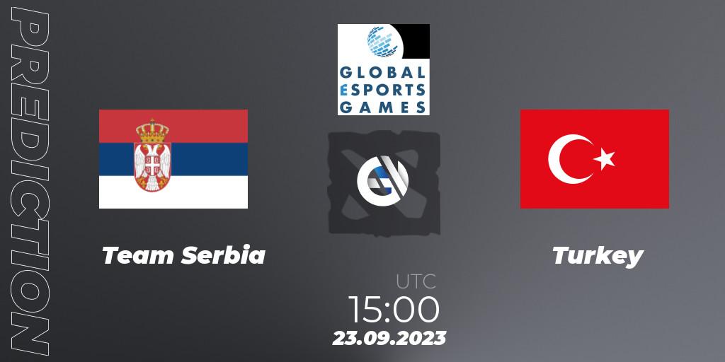 Team Serbia contre Turkey : prédiction de match. 23.09.23. Dota 2, Global Esports Games 2023: Europe Qualifier