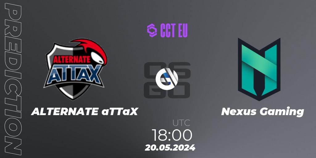 ALTERNATE aTTaX contre Nexus Gaming : prédiction de match. 20.05.2024 at 18:00. Counter-Strike (CS2), CCT Season 2 Europe Series 4