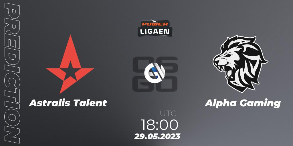 Astralis Talent contre Alpha Gaming : prédiction de match. 30.05.23. CS2 (CS:GO), Dust2.dk Ligaen Season 23
