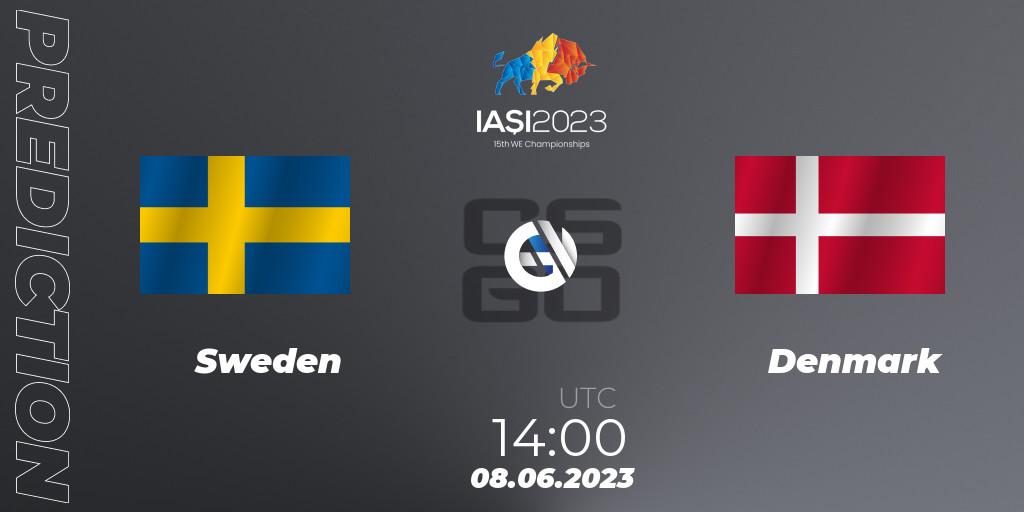 Sweden contre Denmark : prédiction de match. 08.06.2023 at 14:00. Counter-Strike (CS2), IESF World Esports Championship 2023: Northern Europe Qualifier
